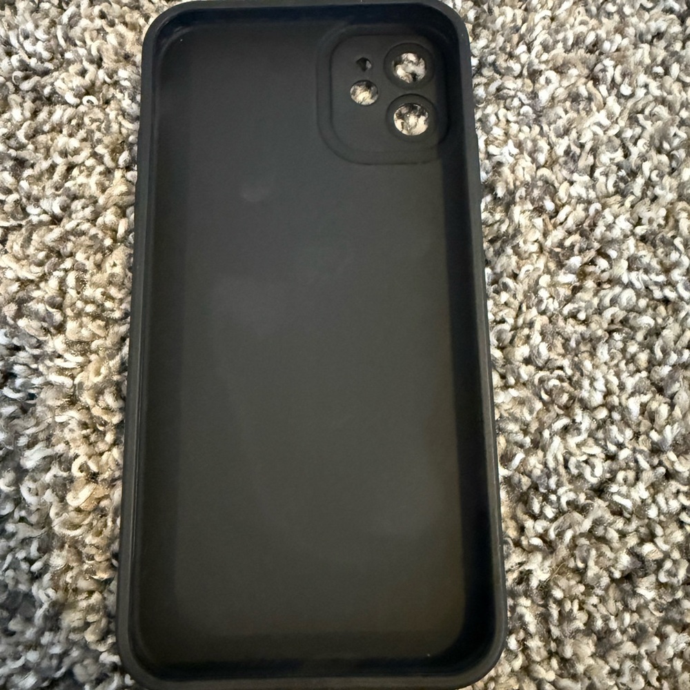Floral Daisy Black Phone Case - Picture 3 of 5